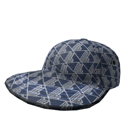 Boné Monograma Azul