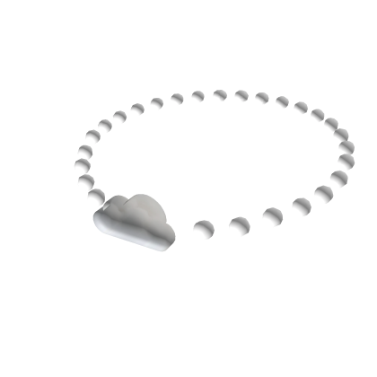 ♡ angel cloud white necklace Roblox item