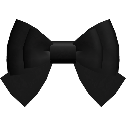 Black (Back) Cutesy Hair Bow  Roblox item