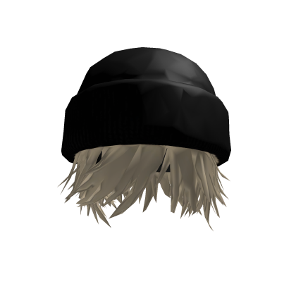Blonde hair beanie Roblox item