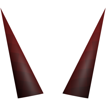 red spiky pixel horns