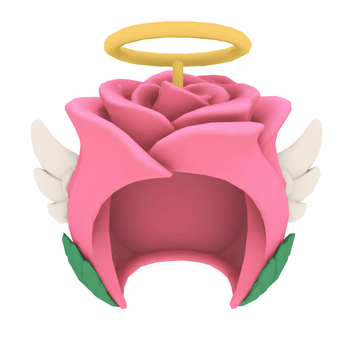 Pink Rose Halo Helmet