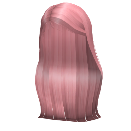 Wispy Long Sidepart Hair- Pink Roblox item