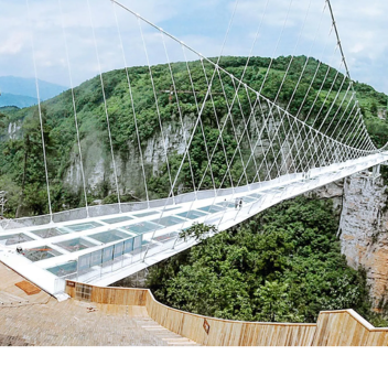 the glass bridge الكوبري الزجاجي
