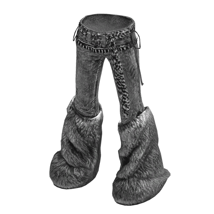 Black Y2K Fuzzy Flare Pants [PBR]