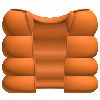 orange cozy puffer vest