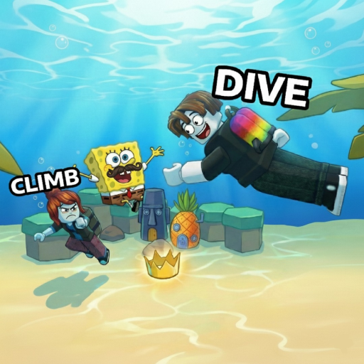 Dive and Climb [🧽SPONGEBOB WORLD] official Roblox game thumbnail