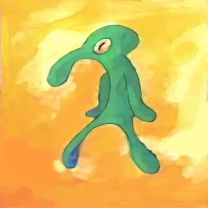 Squidward Painting ######### Square Pants| Roblox decal