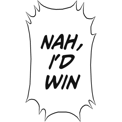 Nah, I'd Win Manga Bubble Roblox item