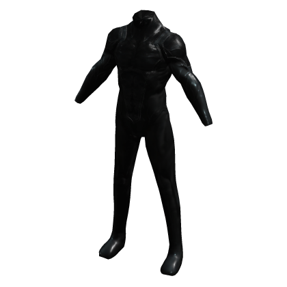 Superhero Bodysuit - Black - Metallic