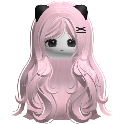 ♡ Cute Cat Girl Hair Combo (Pink+Black)