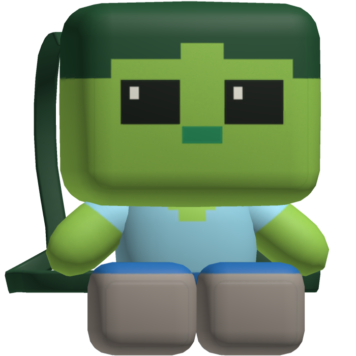 Zombie Pixel Plushie Backpack [3.0]