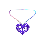 Wireframed Heart Necklace