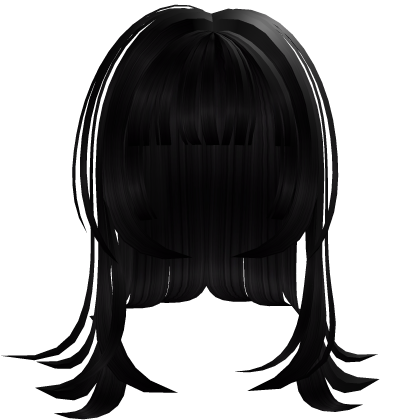 Black Stylish Anime Girl Hair Roblox item