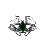 Emerald Silver Diadem of Snakes