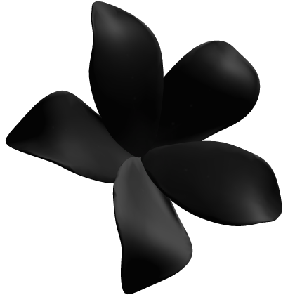 Black Tropical Flower