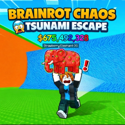 BRAINROT CHAOS 😱 TSUNAMI ESCAPE🌊