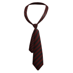 Y2K Loose Messy Tie Black & Red