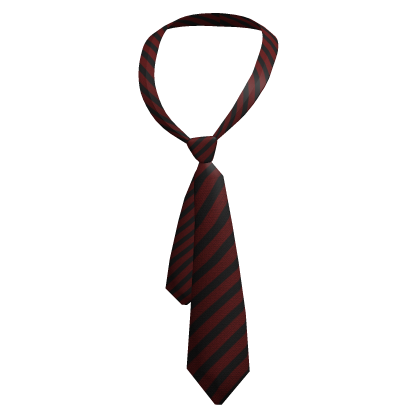 Y2K Loose Messy Tie Black & Red Roblox item