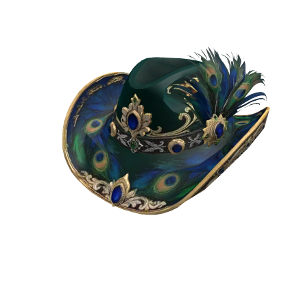 Peacock Cowgirl Hat