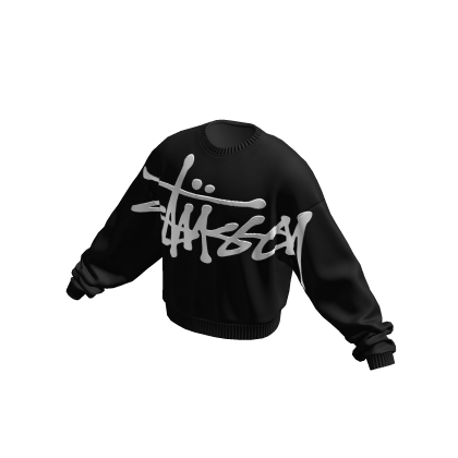 Designer Stussy Sweater Black thumbnail
