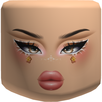 Gingerbread Girl Makeup Face Roblox item