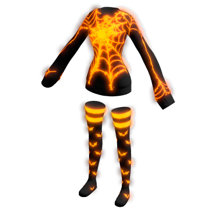 Glowing Oversized Halloween Sweater w/ Socks