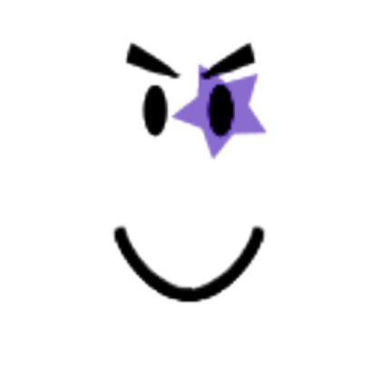 Purple Rock Star Smile Roblox decal