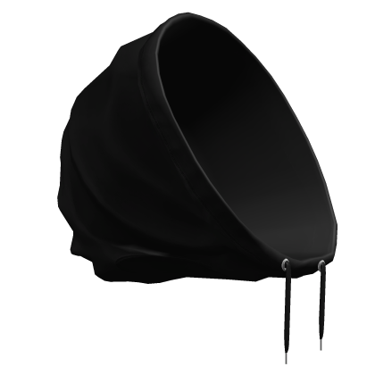 Black Half Hoodie Hood Oversized Basic 1.0 Neck Roblox item