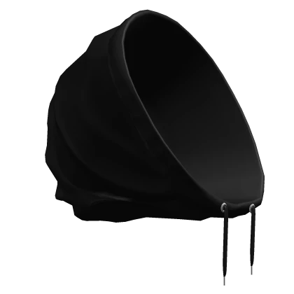 Black Half Hoodie Hood Oversized Basic 1.0 Neck | Roblox Item