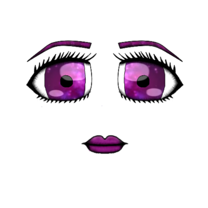 ☽|| Purple Galaxy Face ||☾ Roblox decal
