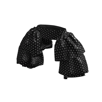 Luxe Noir Dotted Ruffled Bustier thumbnail