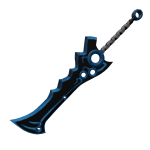 Blue sword of the medieval
