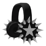 Spiked Star Headphones [Black]
