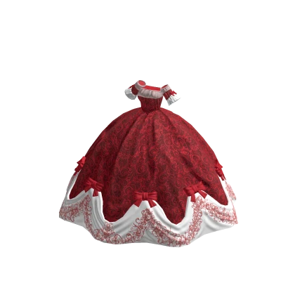 Red & white Christmas bow dress | Roblox Item - Rolimon's
