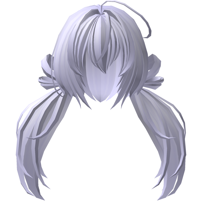 moe pigtails with hair vents in purple