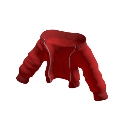 Red Oversized Off Shoulder Jacket thumbnail