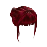 Bangs with Rose Buns Red