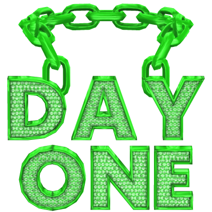 Day One Green Chain Roblox item