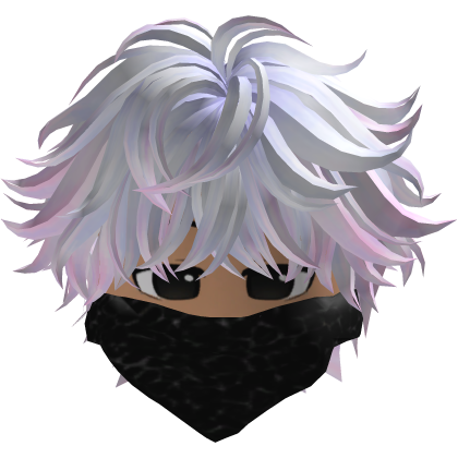 Anime Cute Hair with Y2K Mask (Lavender) 