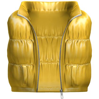 Yellow Shiny Puffer Vest [BOY]