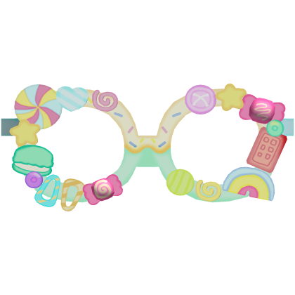 harajuku decora mint kandi sweets glasses 🍬🍭