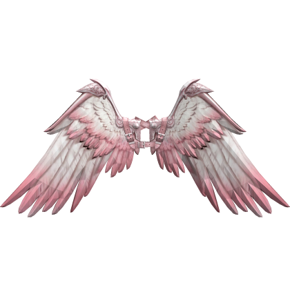 Pink and white Icarus wings recoloring add-on Roblox item