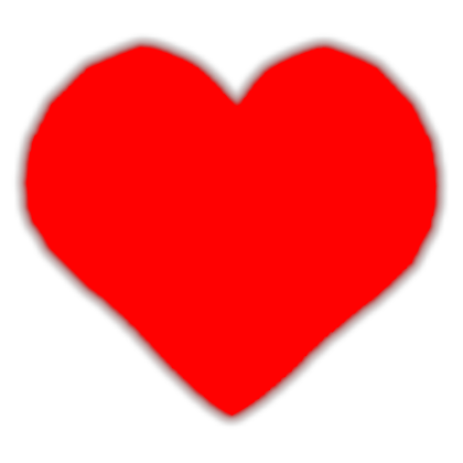 ♡Emissive Glowing Animated Red Beating Heart♡