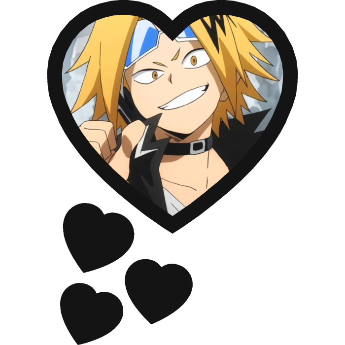 Denki Kaminari Thinking Hearts My Hero Academia