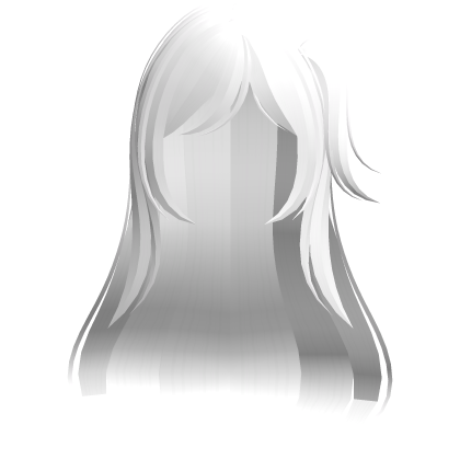 Long Wispy White Side Ponytail Doll Hair Roblox item