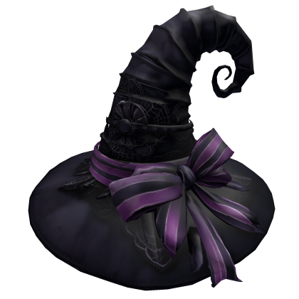 Purple Bow Witch Hat Roblox item