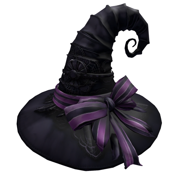 Purple Bow Witch Hat