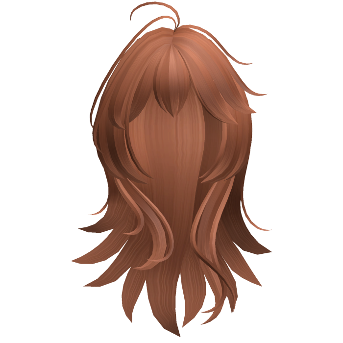 Anime Long Layered Hair w/ Wispy Bangs (Ginger)