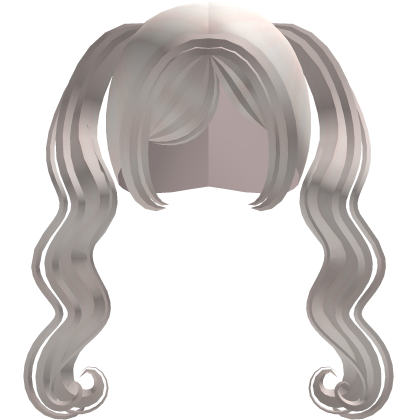 sweet blonde confident long wavy curly pigtails  Roblox item